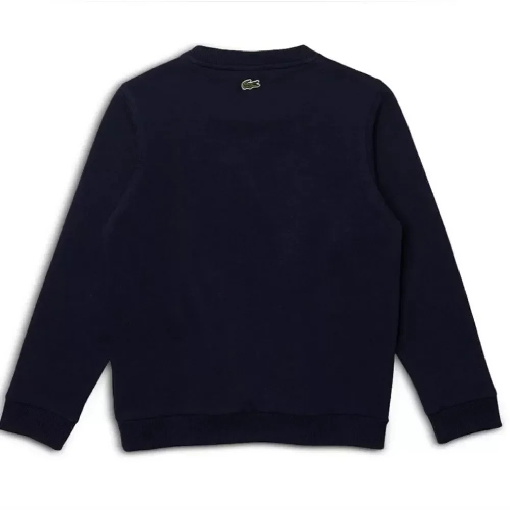 Lacoste Navy Blue Crocodile Graphic Crewneck Sweatshirt Size 3 - Picture 3 of 12